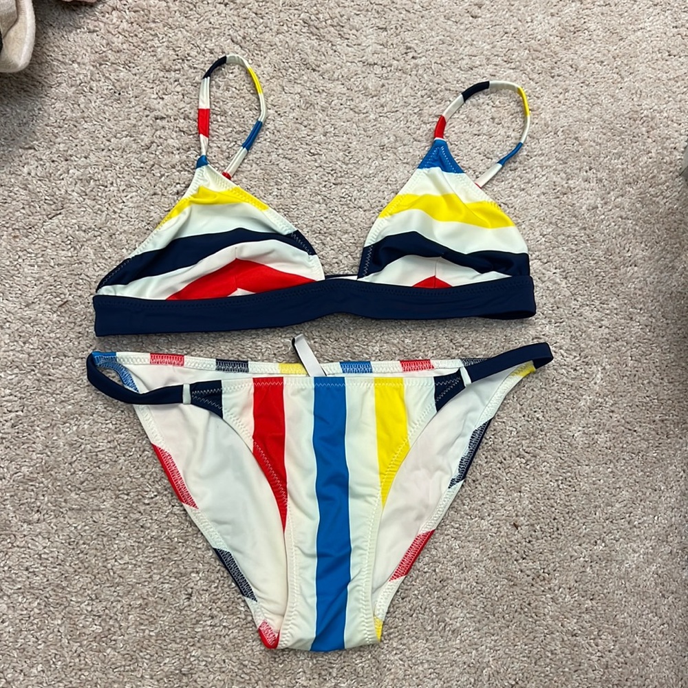 NWT Solid and Stripes bikini
